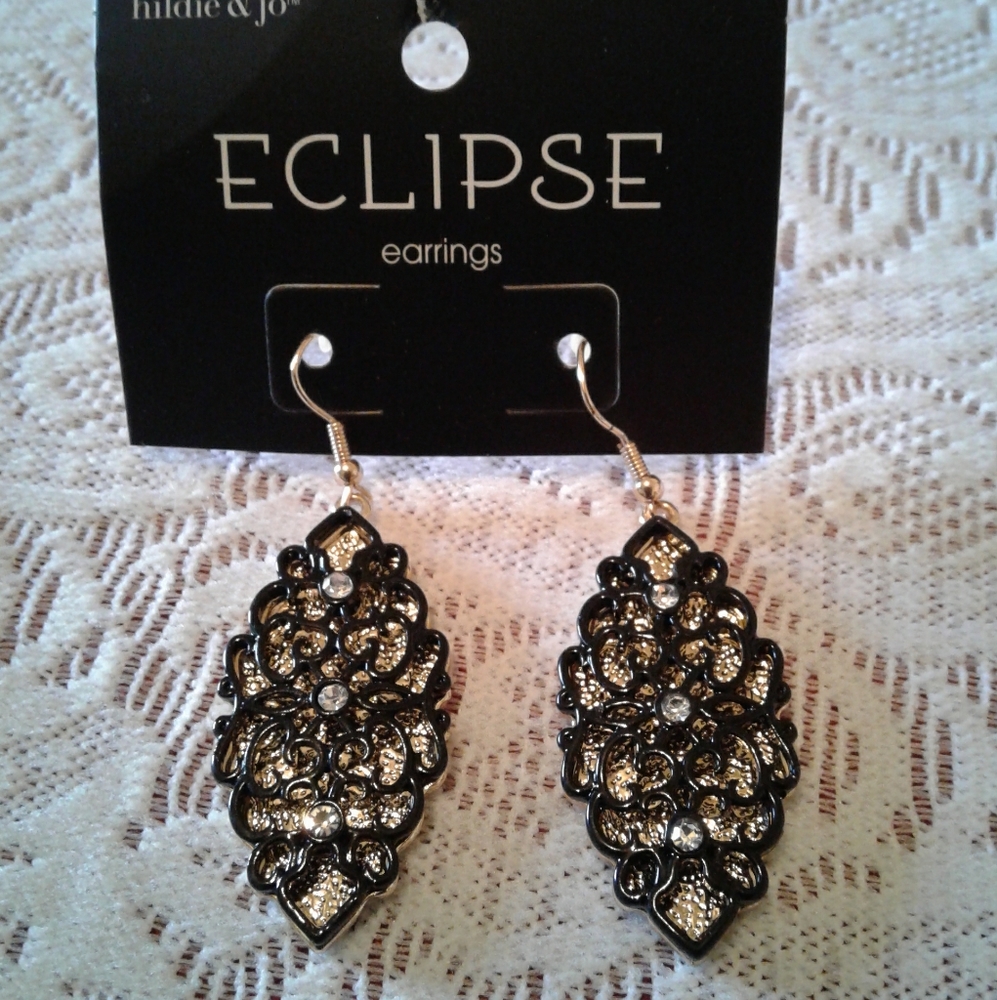 🌺 NWT Hildie & Jo Eclipse Fishhook Earrings